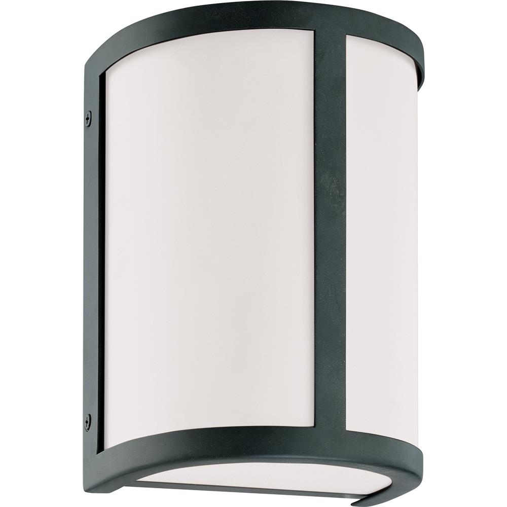 Nuvo Lighting 60/2971  Odeon - 1 Light Wall Sconce with Satin White Glass in Aged Bronze Finish